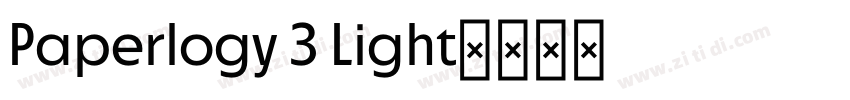 Paperlogy 3 Light字体转换 Paperlogy 3 Light字体转换